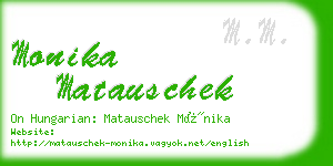 monika matauschek business card